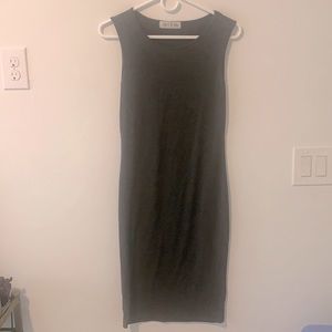 Slate Gray right below the knee dress